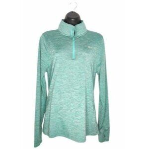 Under Armour with Heatgear Women's Teal Quarter Zip Pullover Size Large